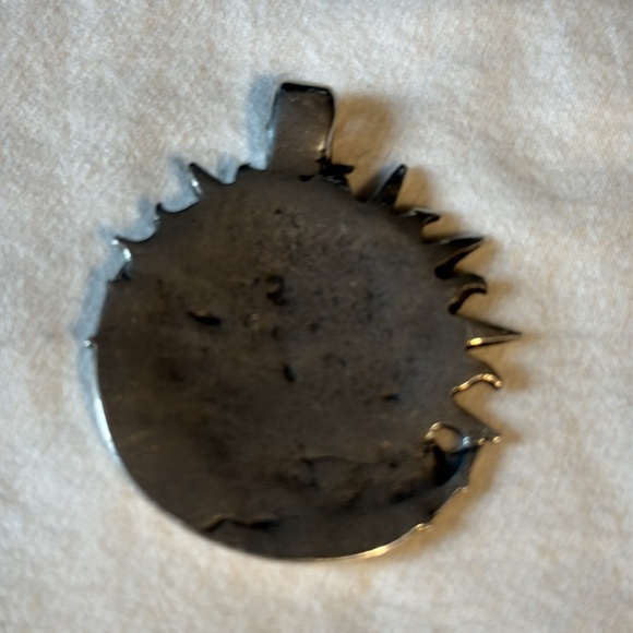 Silver Sun and Moon Pendant - Picture 2 of 3